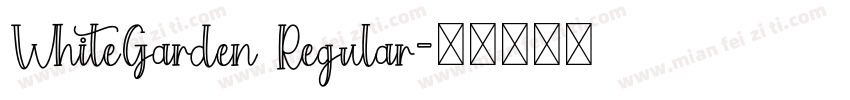 WhiteGarden Regular字体转换